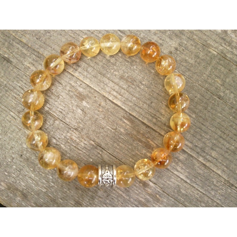 Bracelet en Citrine 10mm