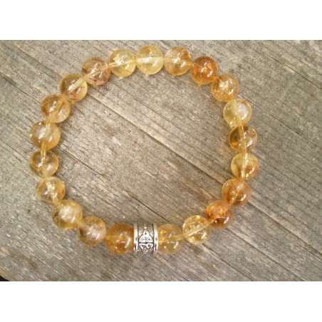 Bracelet en Citrine 10mm