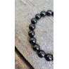 Bracelet en Tourmaline noire 10mm homme