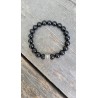 Bracelet en Tourmaline noire 10mm homme