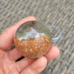 Sphère en Lodolite ou Quartz Chaman (Garden) 47mm 125grs