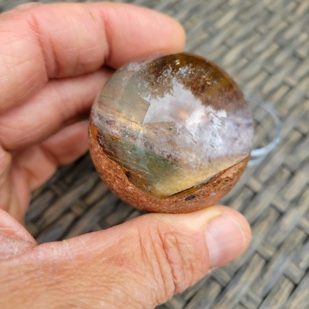 Sphère en Lodolite ou Quartz Chaman (Garden) 47mm 125grs