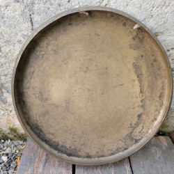 Gong Antique Indien 7 métaux 41cm 1640grs