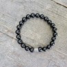 Bracelet en Spinelle noire 8mm