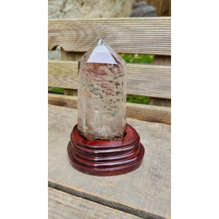 Pointe en Lodolite ou Quartz Chamane (Garden) 127mm 433grs