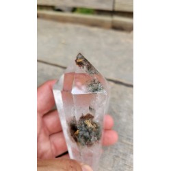 Pointe en Lodolite ou Quartz Chaman (Garden) 10.7cm 198grs