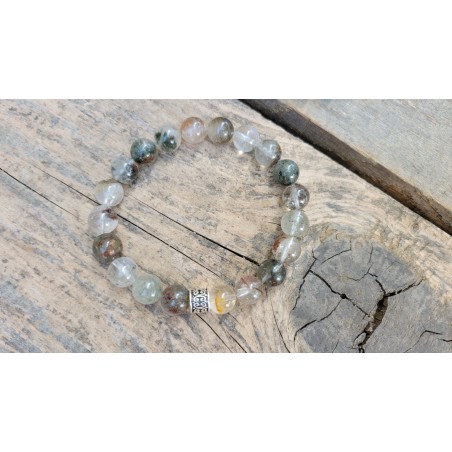 Bracelet en Lodolite (Quartz chamane) 10mm