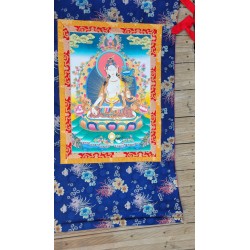 Thangka Tara Blanche 122x66cm Tangka