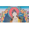 Thangka Tara Blanche 122x66cm Tangka