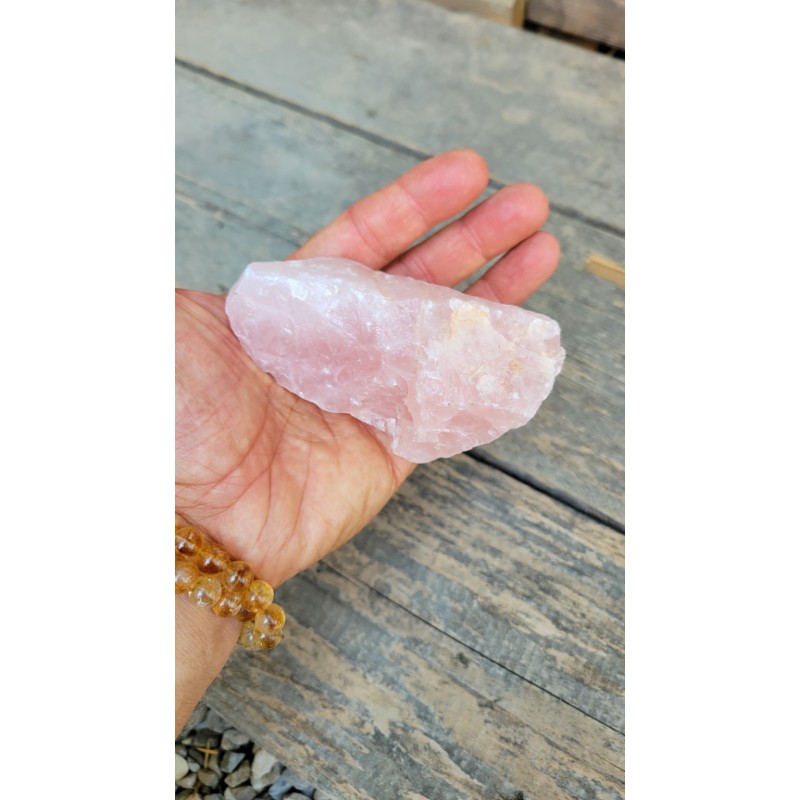 Quartz rose brute 292grs