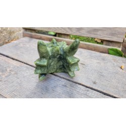 Crâne de Dragon en Jade 15cm