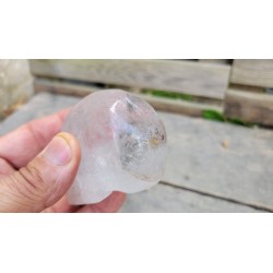 Crâne en Cristal Quartz Chamane (Lodolite) 7cm 212grs