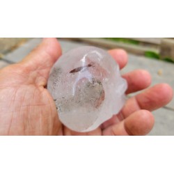 Crâne en Cristal Quartz Chamane (Lodolite) 7cm 212grs