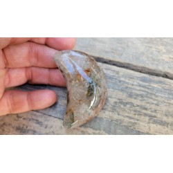 Lune en Lodolite ou Quartz Chaman (Garden) 59mm 69grs