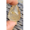 Cabochon goutte Quartz rutile doré 18grs