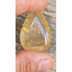 Cabochon goutte Quartz rutile doré 18grs