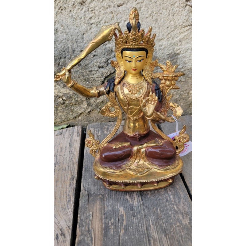 Statue de Bouddha Manjushri ( Manjushree ) 22cm