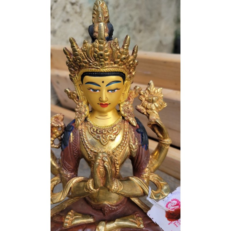 Statue de Bouddha  Chenrezig 23cm