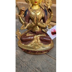 Statue de Bouddha  Chenrezig 23cm