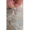 Pendentif goutte en Lodolite ou Quartz Chaman n°4