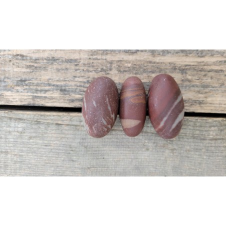 lot de 3 Shiva Linga ou Lingam Pierre sacrée 5-6cm