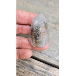 Pointe en Lodolite ou Quartz Chamane (Garden)