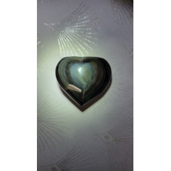 Coeur en Obsidienne Manta...