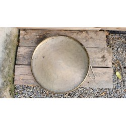 Gong Antique Indien 7 métaux 46.5cm 2325grs