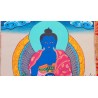 Thangka Bouddha medecine Tangka 83x49cm