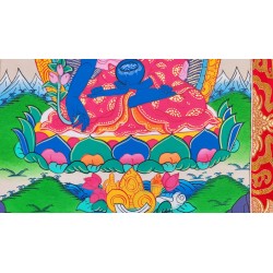 Thangka Bouddha medecine Tangka 83x49cm