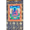 Thangka Bouddha medecine Tangka 83x49cm