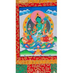 Thangka Tara verte 80x51cm...