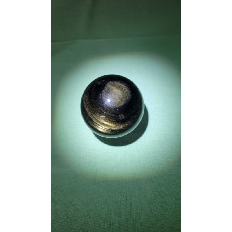 Sphère en Obsidienne dorée 442grs 71mm