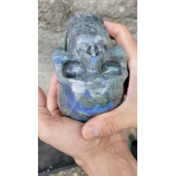 Crâne en Labradorite 13cm 2000grs