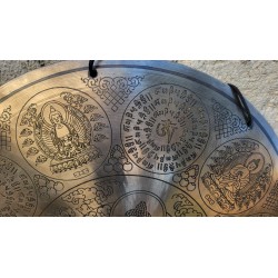 Gong tibétain 7 métaux 2610grs 48.5cm