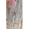 Pendentif goutte en Quartz rutile doré