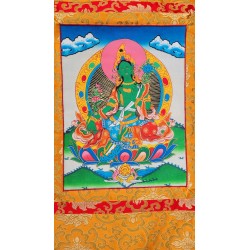 Thangka Tara verte 80x51cm...