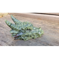 Crâne de Dragon en Jade 14.5cm